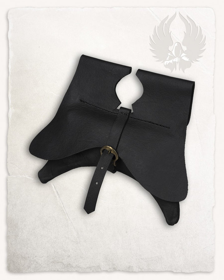 Bolso, tipo riñonera, medieval Calvert en negro (20x25 cm.)
