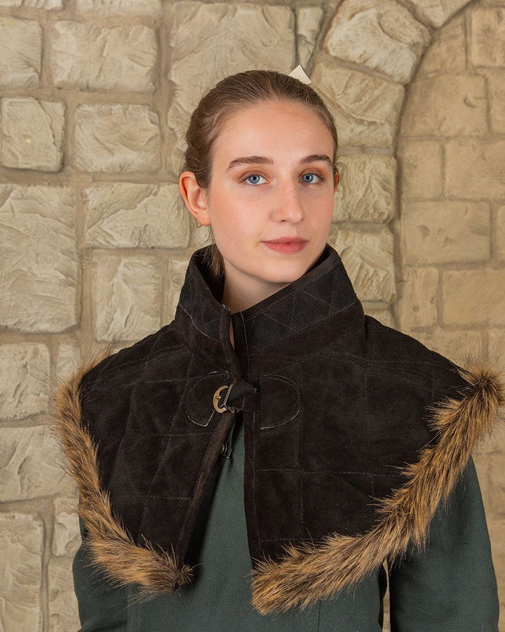 Gorjal medieval Nimue en ante - Negro