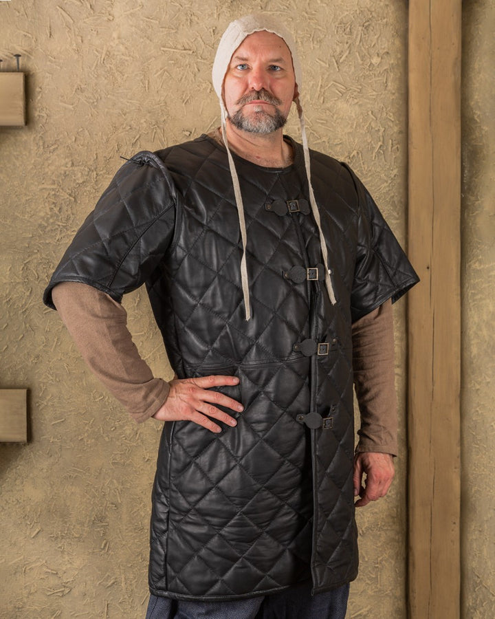 Gambesón medieval Haldur en negro