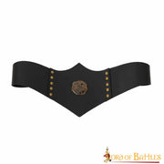 Cinturón de cuero Royal Huntress, cuero negro