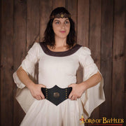 Cinturón de cuero Royal Huntress, cuero negro