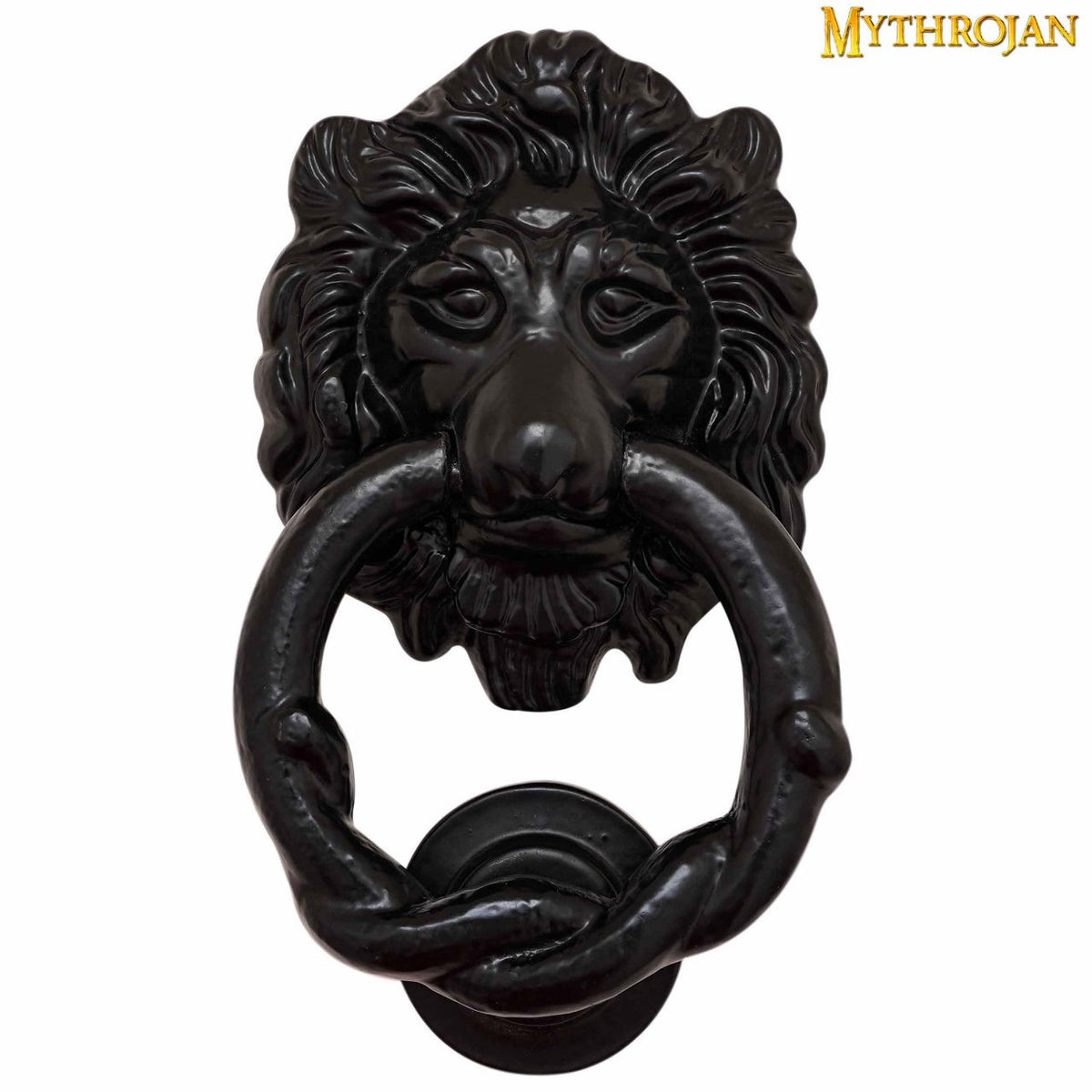 Aldaba puerta León en hierro forjado (15,2x8,8 cm.)