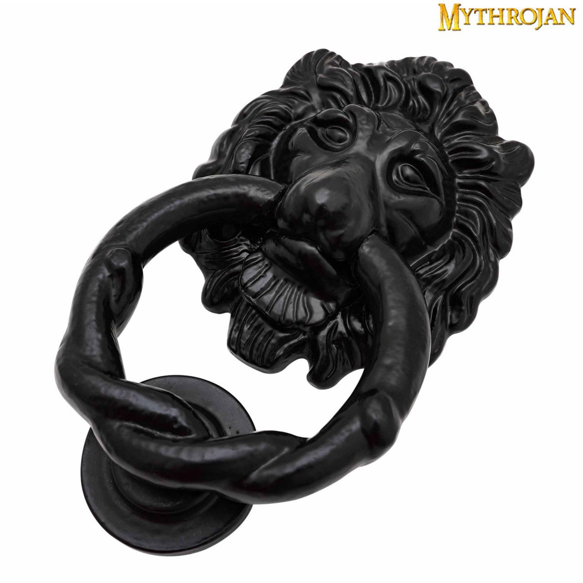 Aldaba puerta León en hierro forjado (15,2x8,8 cm.)