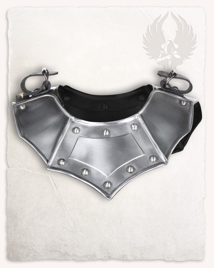 Gorjal medieval acero pulido modelo Mina