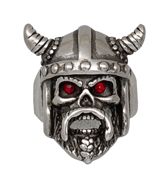 Anillo en acero Cabeza de Vikingo