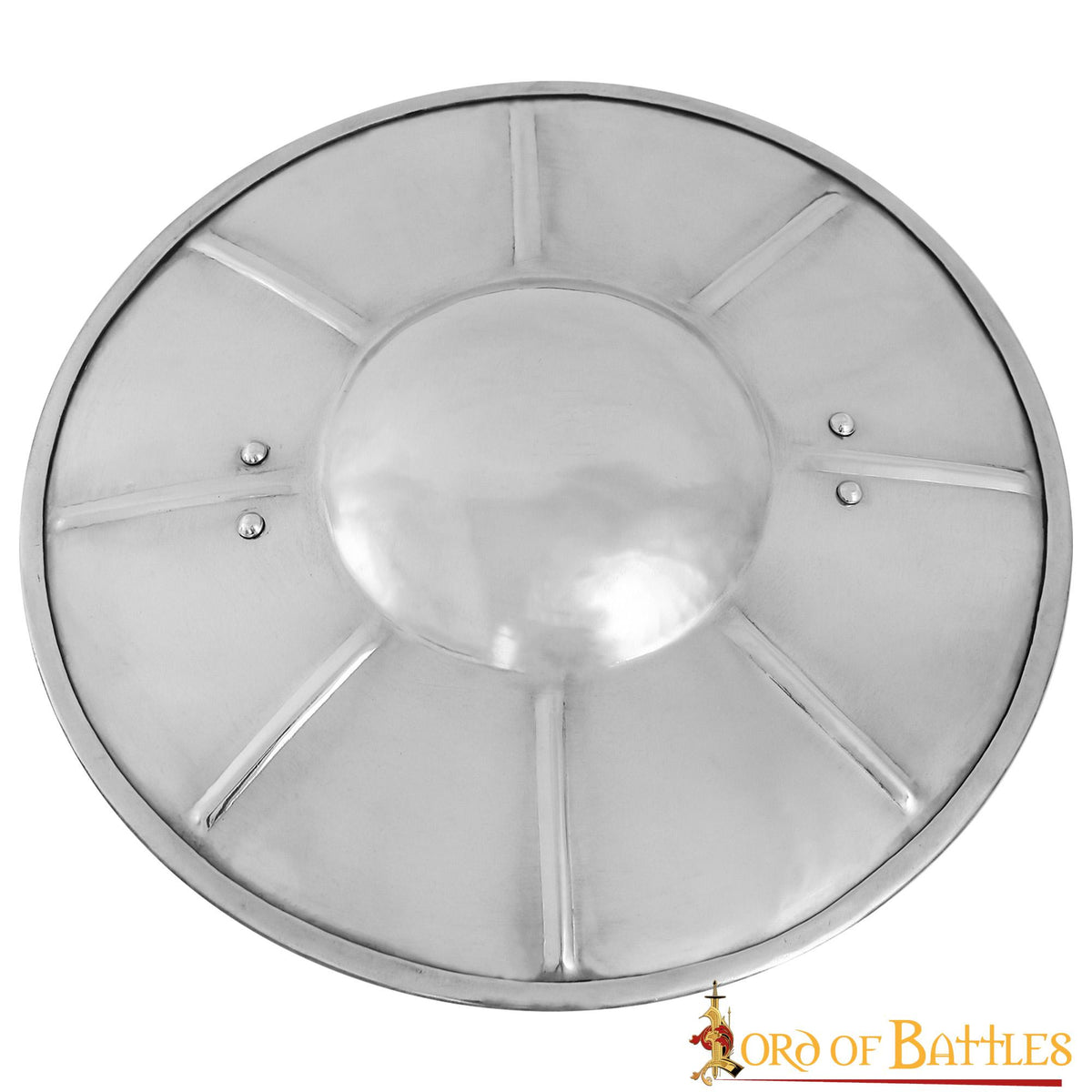 Broquel medieval funcional en acero (30,4 cm.)