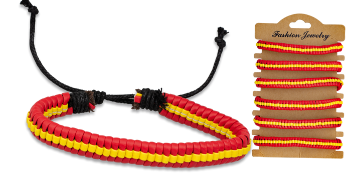 Pulsera polipiel decorada bandera de España