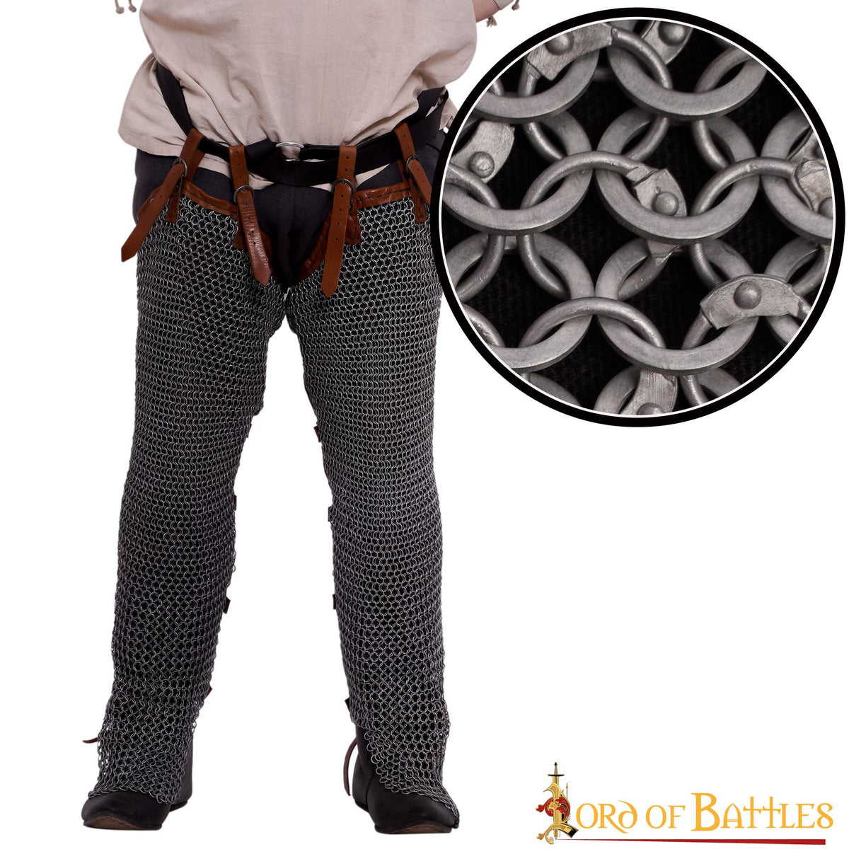 Pantalón cota de malla aluminio (10 mm.)