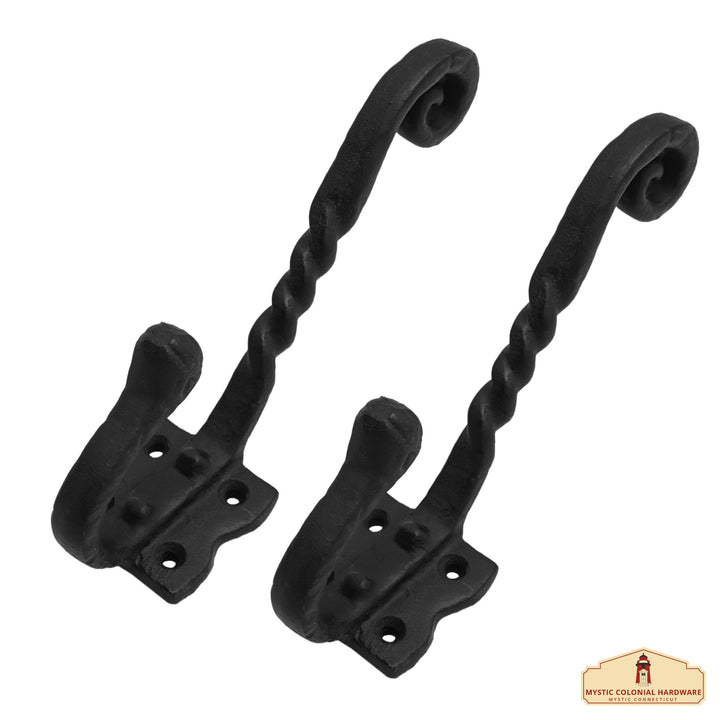 Set de 2 ganchos de pared estilo gótico (hierro fundido)
