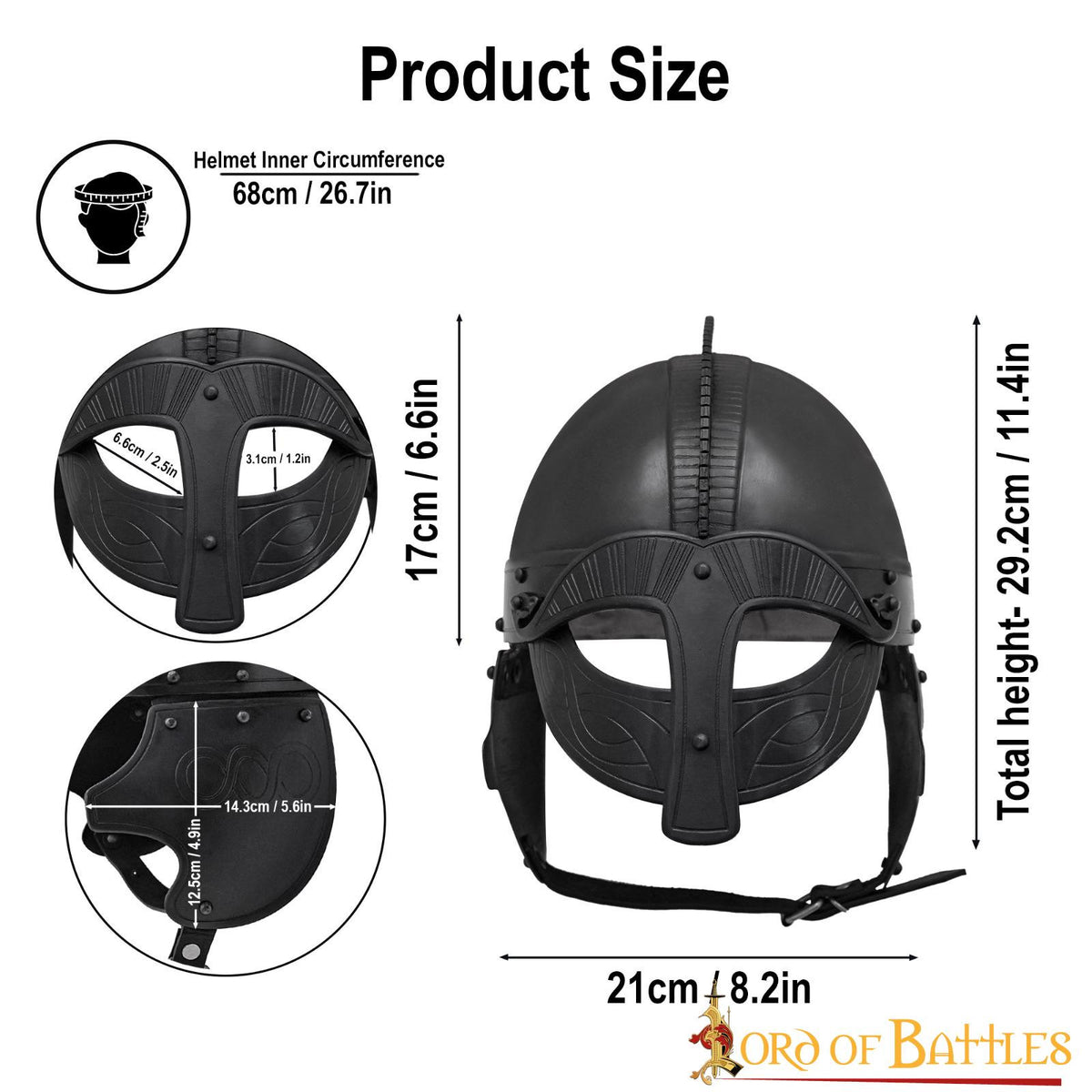 Casco vikingo estilo Vendel con forro acolchado