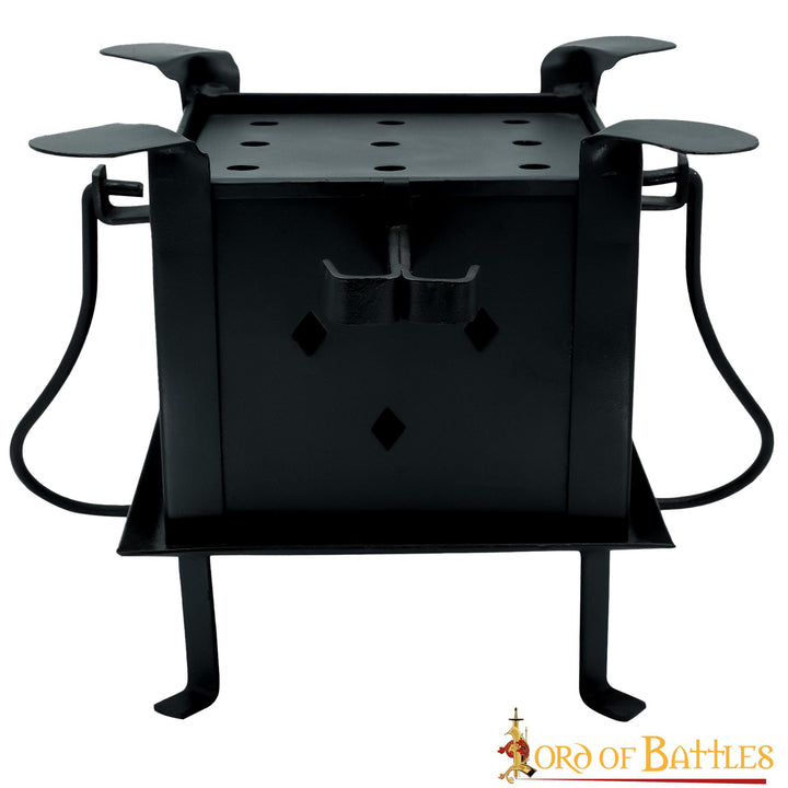 Antigua cocina y parrilla romana (21 x 28 cm.)