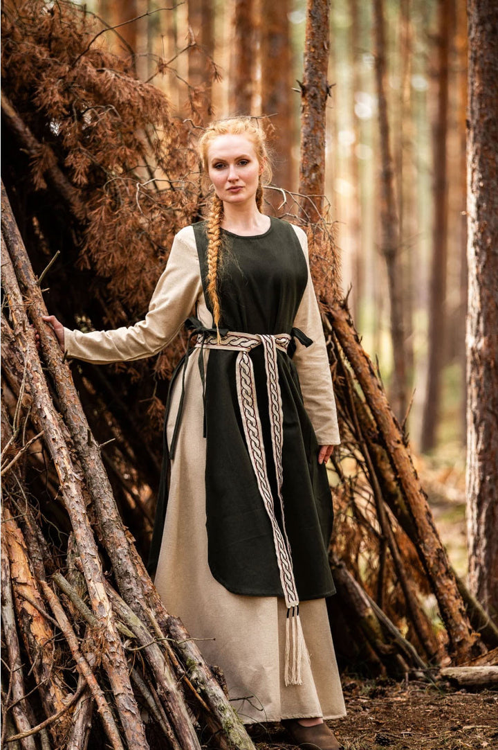 Sobrevesta medieval Magdalena, color verde