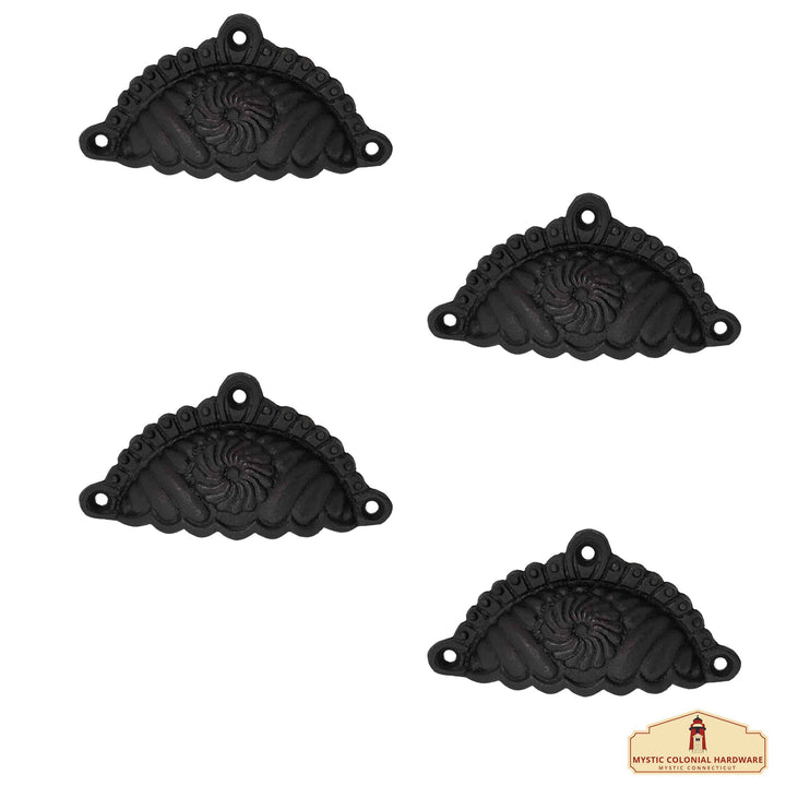 Set 4 tiradores medievales para cajones (9,6x5,4 cm.)
