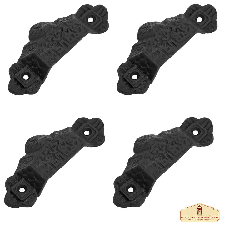 Set 4 tiradores medievales para cajones (10,1x4,1 cm.)