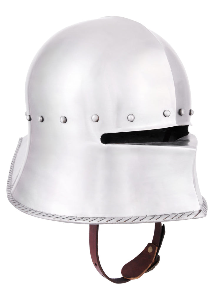 Casco Sallet Alemán medieval funcional, año 1480