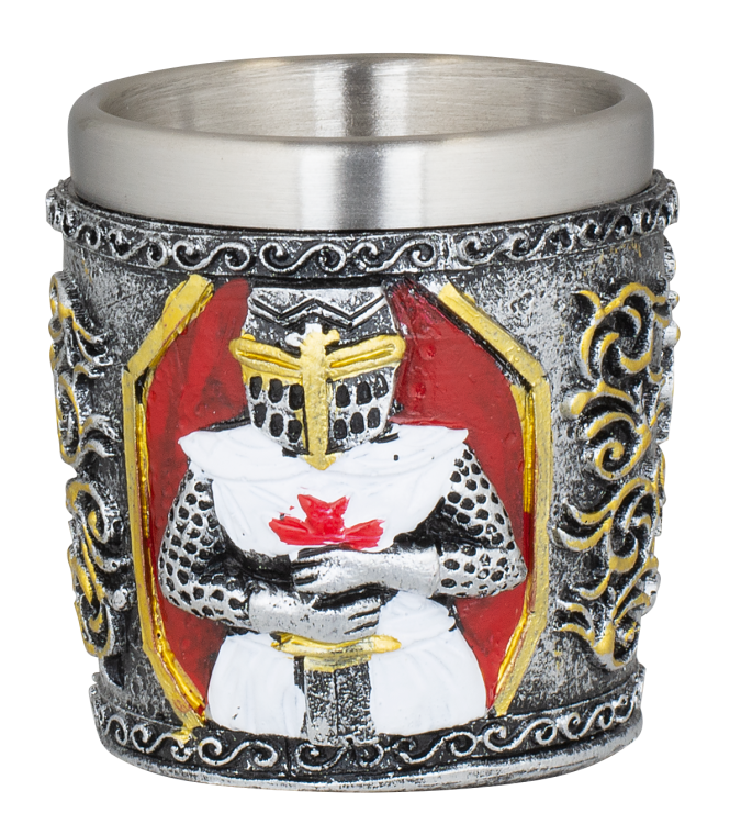 Vaso de chupito caballero templario (6 cm.)