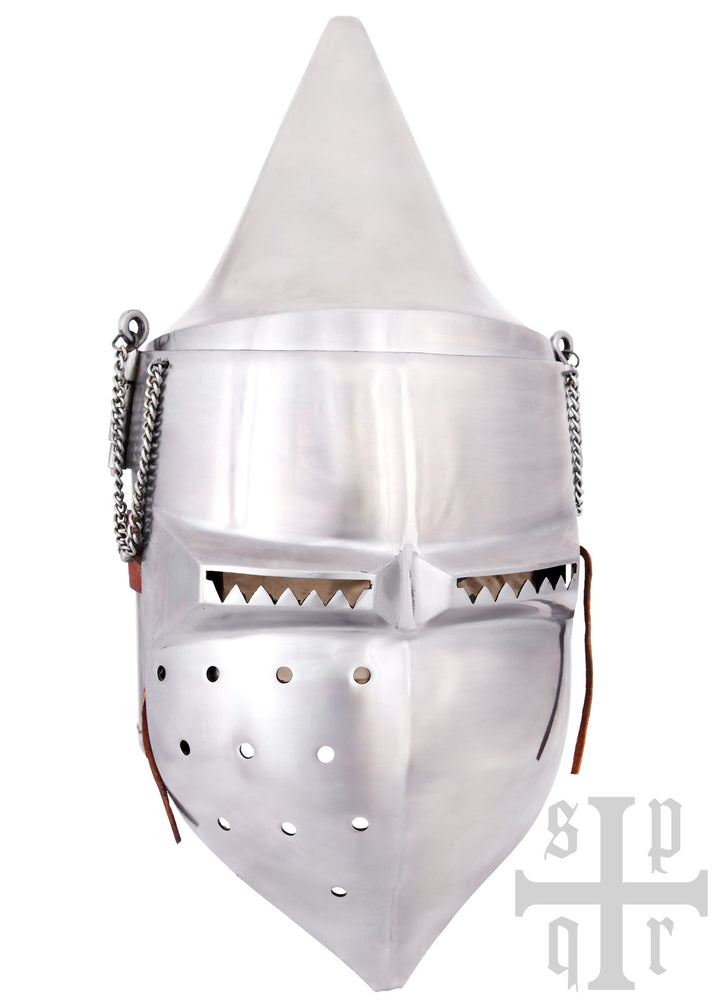 Bacinete medieval con visera S. XIV