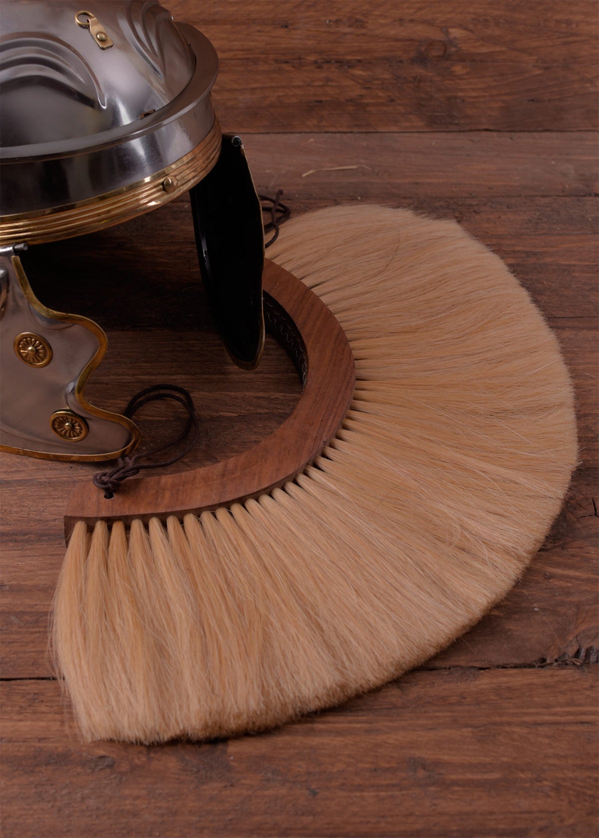 Penacho en madera para casco romano - Beige