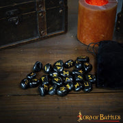 Juego de piedras rúnicas vikingas hechas a mano