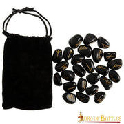 Juego de piedras rúnicas vikingas hechas a mano