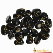 Juego de piedras rúnicas vikingas hechas a mano