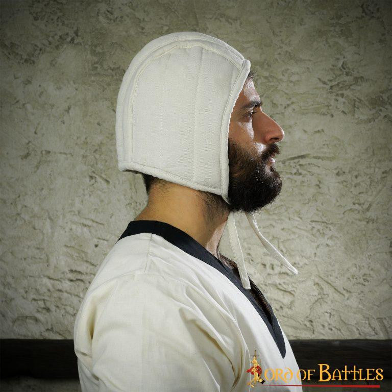 Gorro de Armar medieval acolchado, varios colores