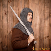 Almófar medieval con anillas de aluminio