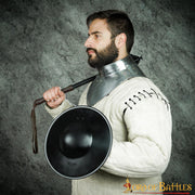 Broquel medieval funcional hecho a mano (30,5 cm.)
