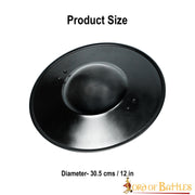 Broquel medieval funcional hecho a mano (30,5 cm.)