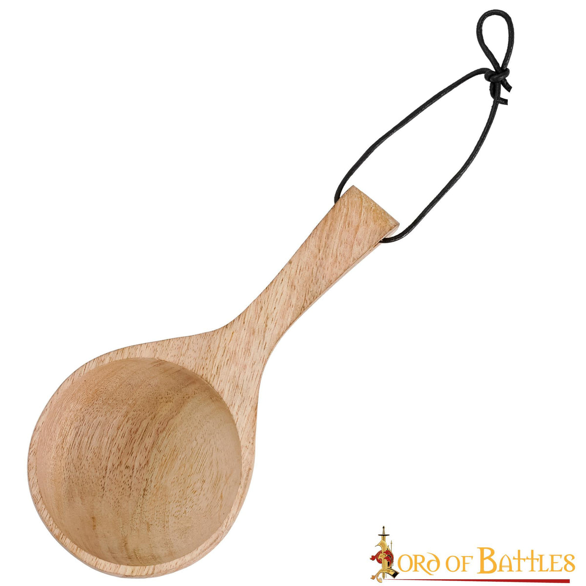 Cuchara medieval en madera, hecha a mano