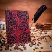 Diario de notas SteamPunk hecho en cuero