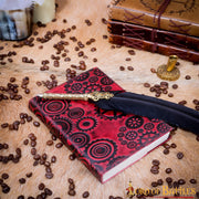 Diario de notas SteamPunk hecho en cuero