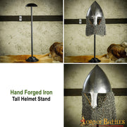 Stand de hierro para cascos, altura 63,5 cm.