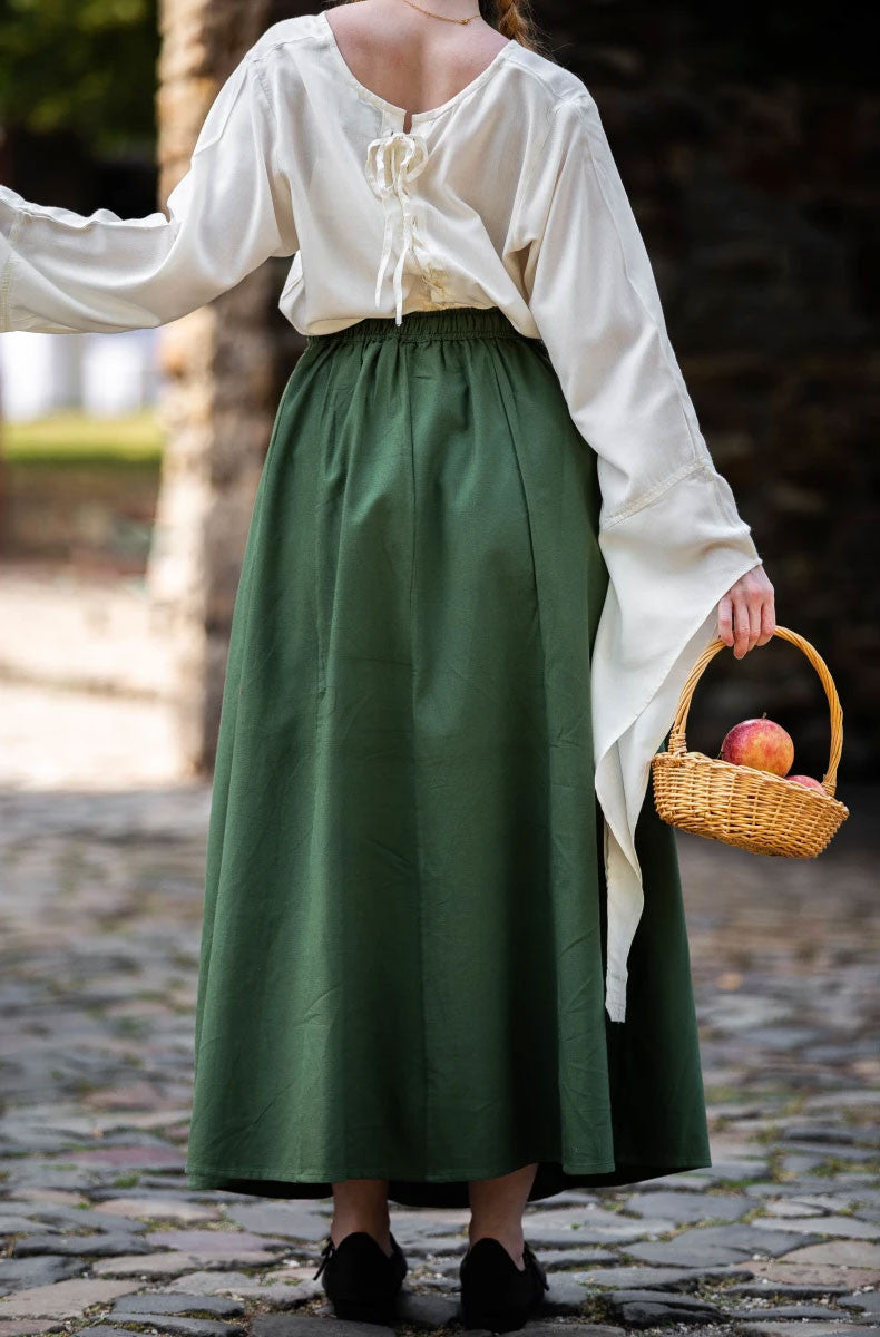 Falda medieval mujer verde