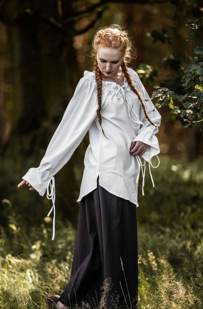 Blusa medieval Morgan blanca