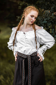 Blusa medieval Morgan blanca