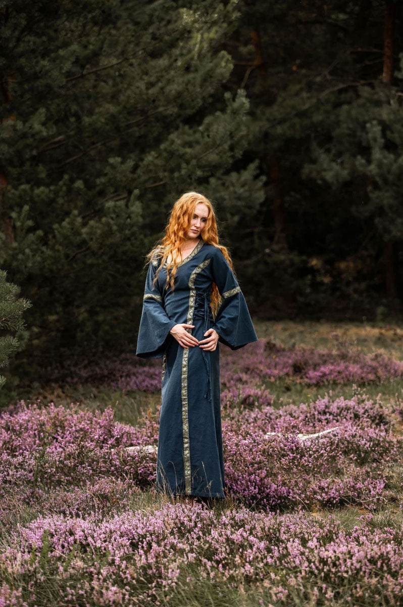 Vestido medieval mujer Azul