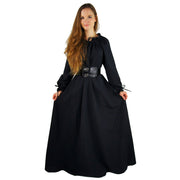 Vestido medieval mujer largo negro