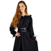 Vestido medieval mujer largo negro