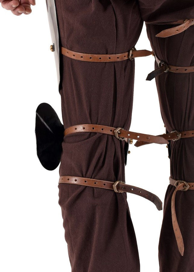 Armadura medieval para piernas y rodillas