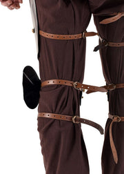 Armadura medieval para piernas y rodillas