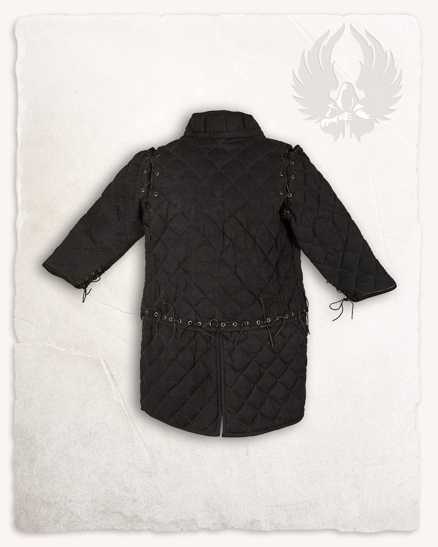 Gambesón medieval modelo Arthur, color negro