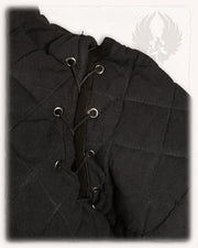 Gambesón medieval modelo Arthur, color negro