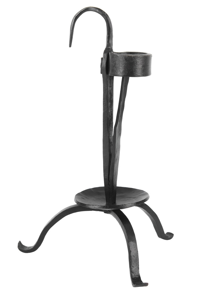 Candelabro medieval de mesa forjado a mano (24 cm.)