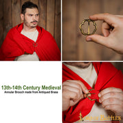 Broche medieval siglos XIII-XIV modelo anuar (4,4 cm.)