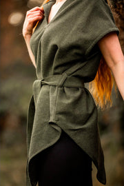 Túnica medieval verde de arquero modelo Aldón, unisex