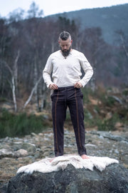 Pantalones medievales modelo Hermann, marrón oscuro