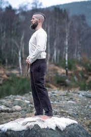 Pantalones medievales modelo Hermann, marrón oscuro