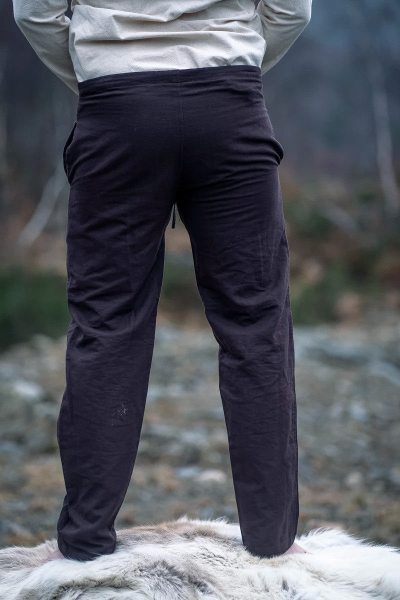 Pantalones medievales modelo Hermann, marrón oscuro