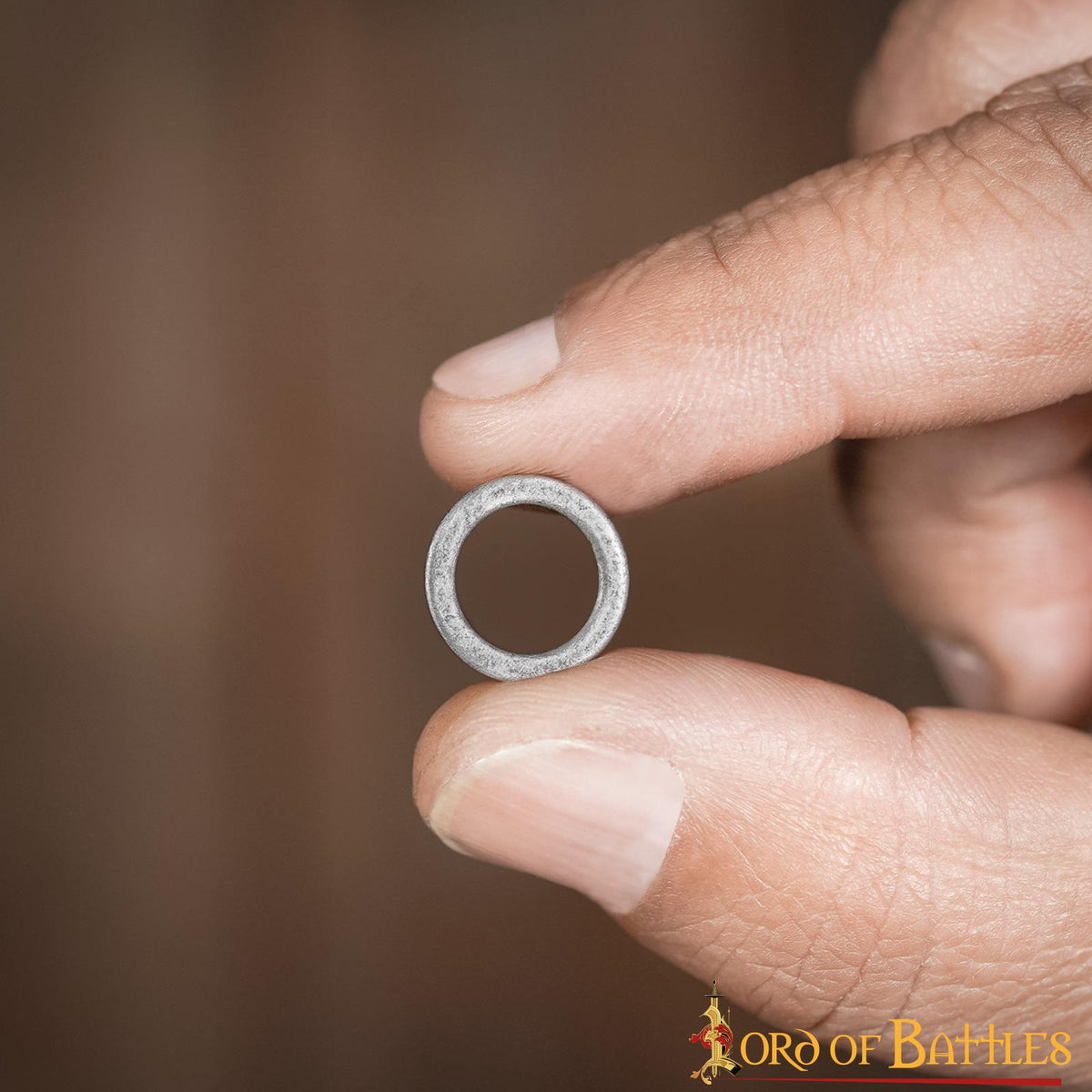Anillos planos sólidos de acero pulido, 9 mm